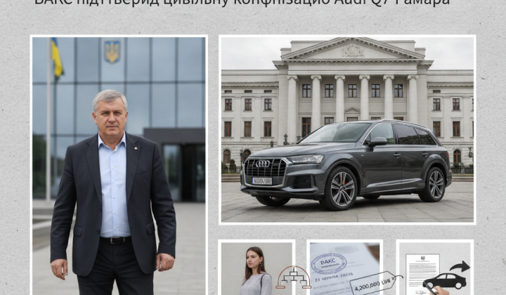 Confiscated Audi Q7 of the mayor