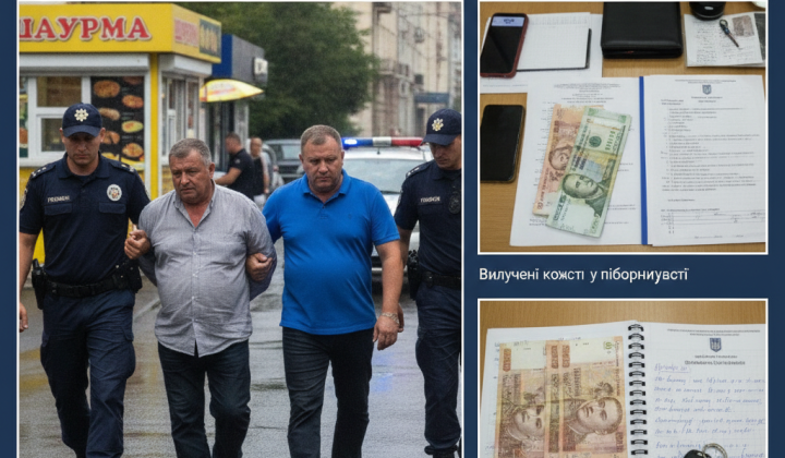 Задержание чиновника за взятку