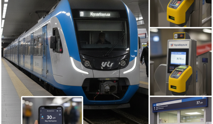 Вартість проїзду в Kyiv City Express