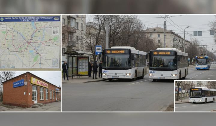 Изменения схем руха общественного транспорта в Краматорске