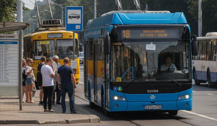 Кондиционеры в Житомире работают только в 22 автобусах