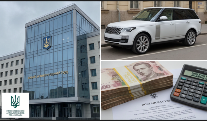 ВАКС изъял 909 600 грн за Range Rover