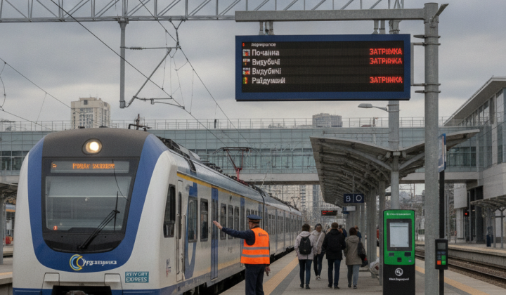 Кільцева електричка Києва під час тривоги