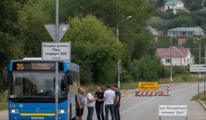 Автобус №25 у Чернігові