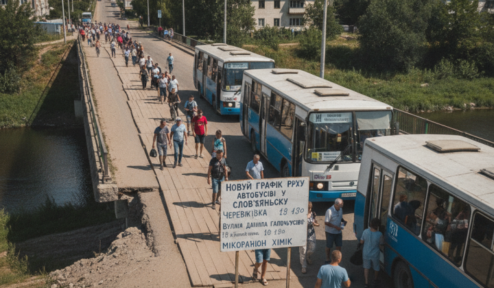 Автобусы меняют маршруты через пешеходный переход