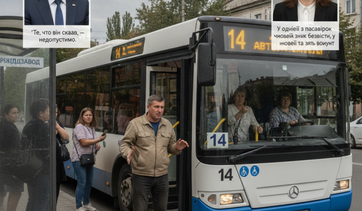 Водитель автобуса в Черновцах