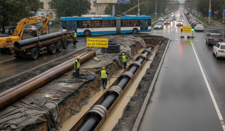 Заміна тепломережі у Львові