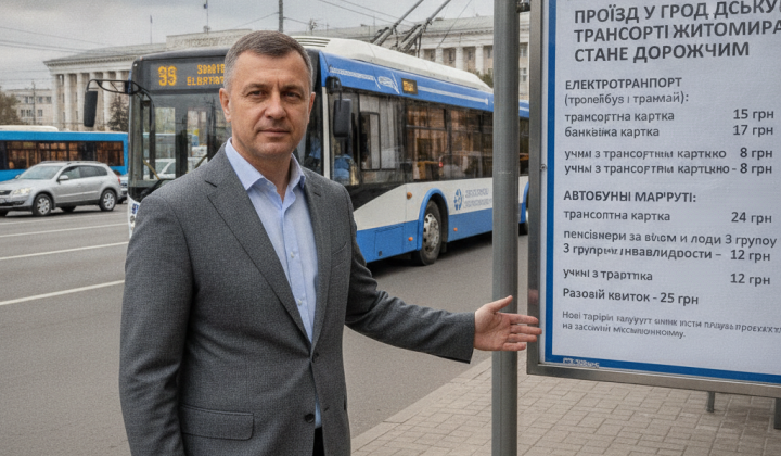 Підвищення вартості проїзду в Житомирі