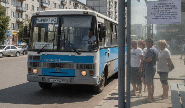 Автобус №2 остановлен в Славянске