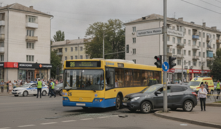 Авария автобуса в Чернигове