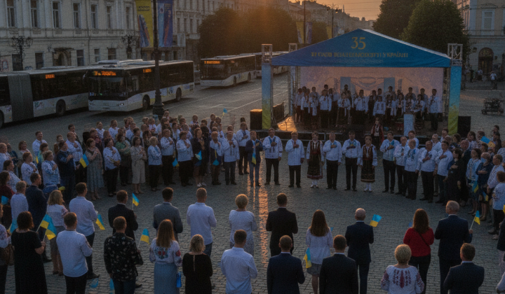 Молитва за Украину в Ужгороде