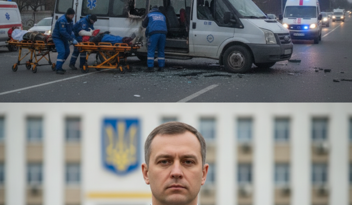 Російський дрон напав на маршрутку