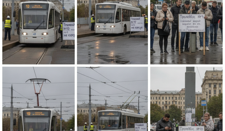 Временные изменения движения электротранспорта в Одессе