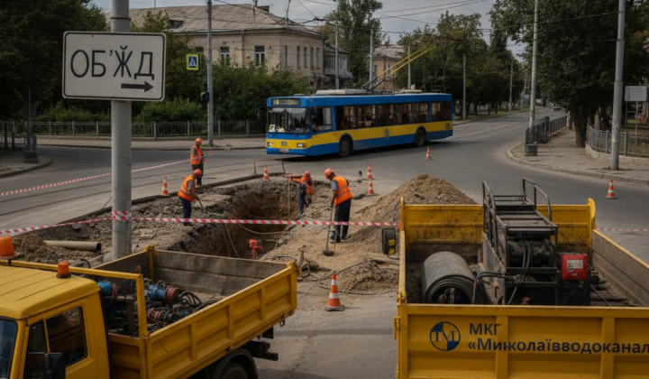 Тролейбус №14 на Миколаївському новому маршруті