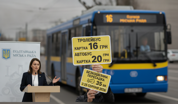 Підняття вартості проїзду у Полтаві