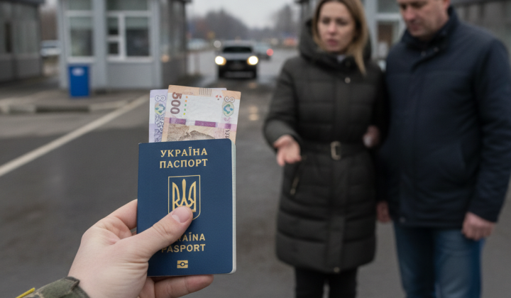 Жінка з паспортом та грошима