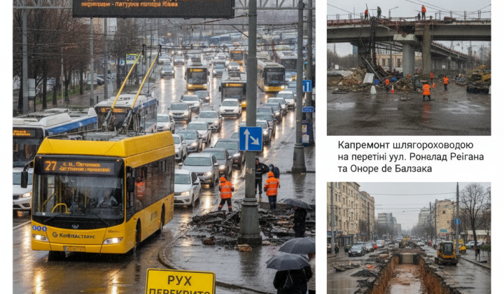 Изменение движения троллейбусов в Киеве