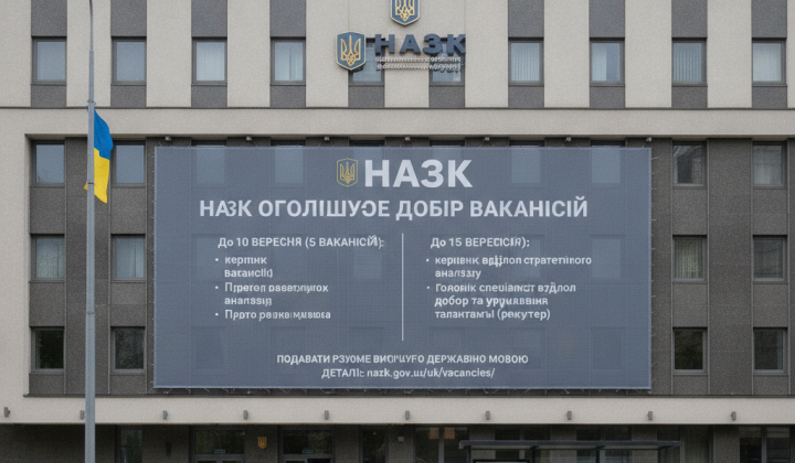 Логотип НАЗК та слово 'добір'