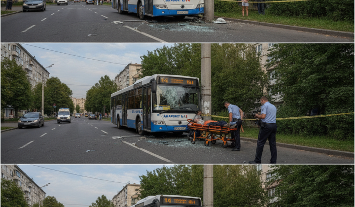 Автобус маршрута №14 в Львове
