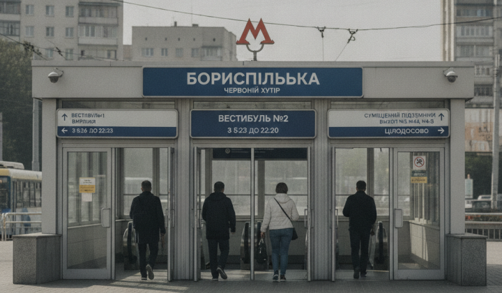 Восстановление работы вестибюля №2 на станции метро «Бориспольская»