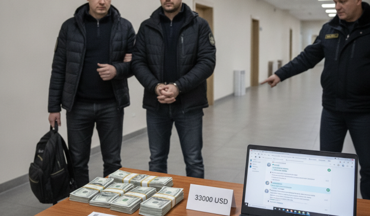 Сотрудники СБУ во время задержания