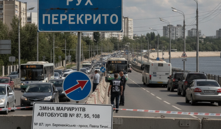 Перекриття вулиці Юрія Шумського