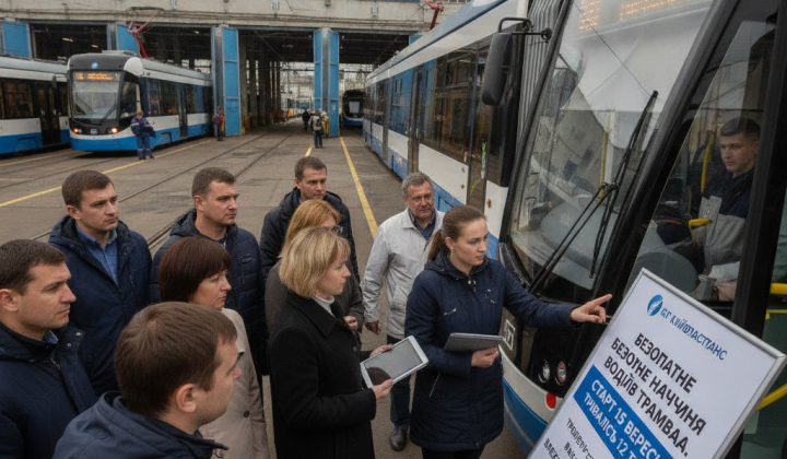 Навчання водіїв трамвая у Київпастрансі