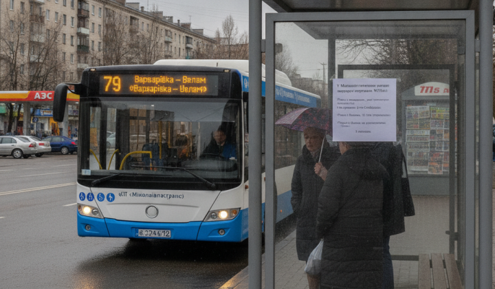 Автобус №79 в Николаеве