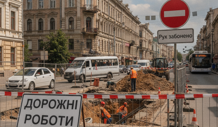 Перекриття руху на Кооперативній