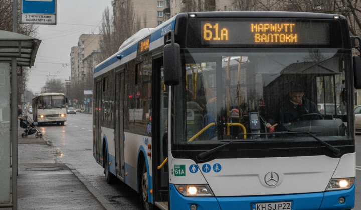 Низкопольный автобус маршрута №61А в Ривном