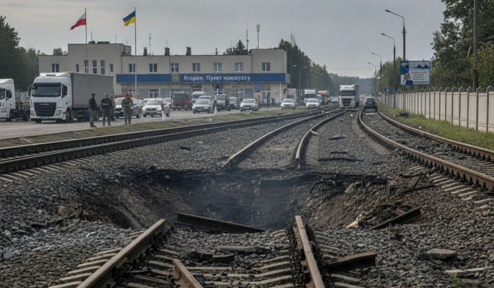 Железная дорога около Ягодина на Волыни