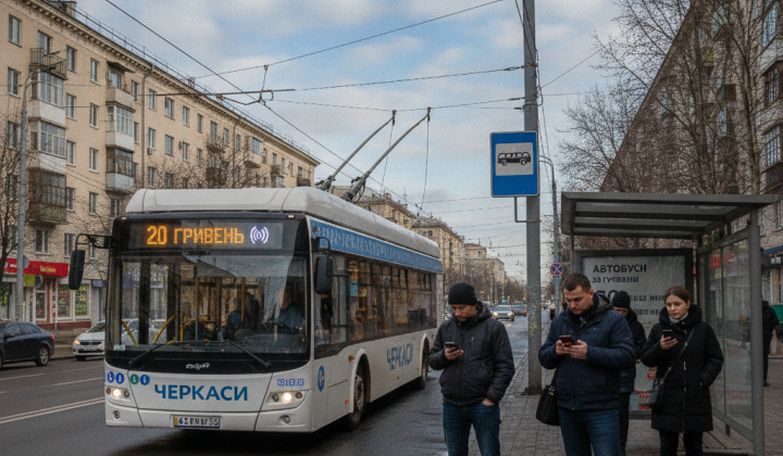 Вартість проїзду в тролейбусах підвищена до 20 гривень
