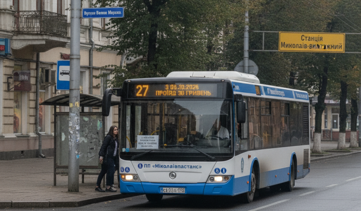 Автобусний маршрут №27 до Коренихи