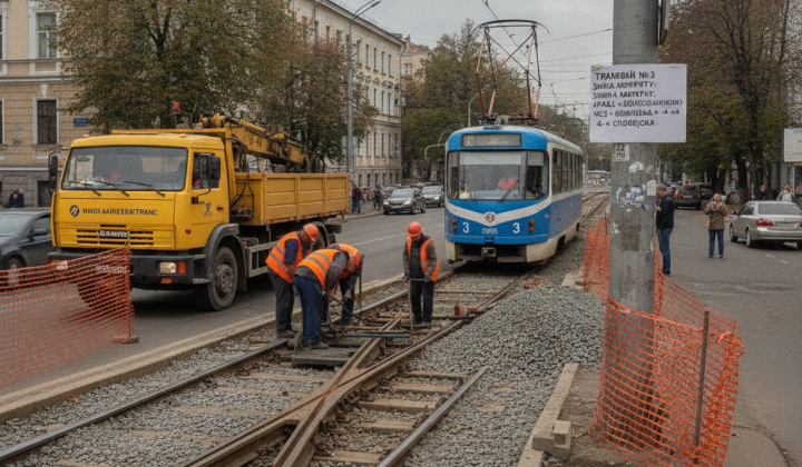 Трамвай №3 змінює маршрут у Миколаєві