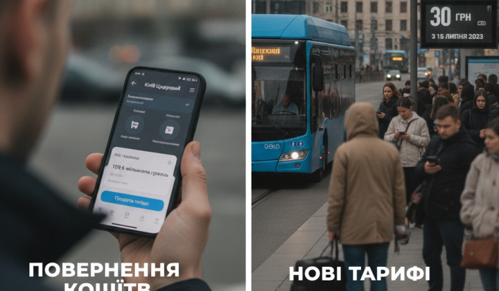 Київський транспорт - повернення коштів за поїздки