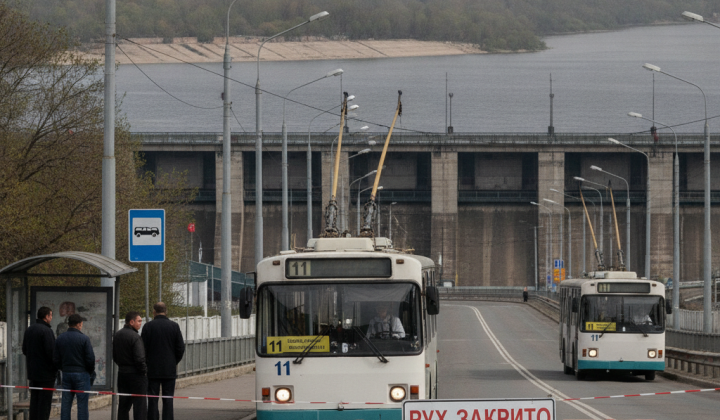 Временное прекращение движения троллейбусов в Запорожье