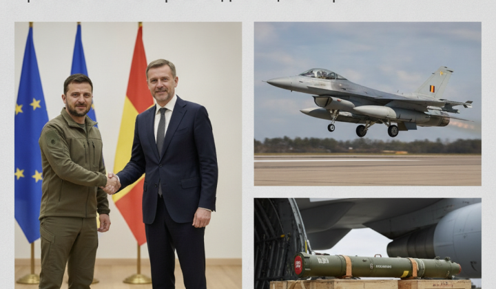 Трі винищувачі F-16 у повітрі