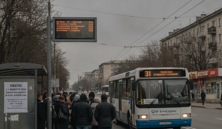 Автобуси з позначкою «Електротранс» вулиць міста