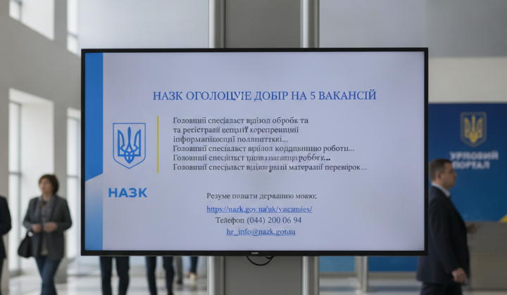 Вакансії головних спеціалістів Держмовою в НАЗК
