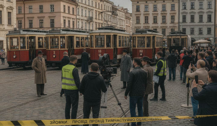 Зйомка історичного серіалу «Крилаті леви» у Львові