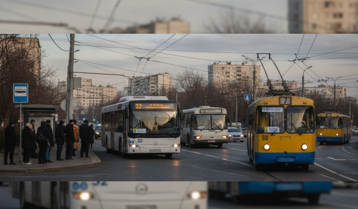Транспортный затор на улицах Киева