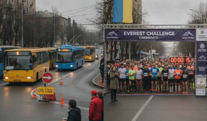 В Черновцах изменят движение транспорта на Everest Challenge