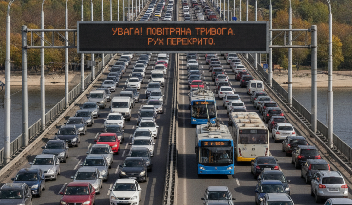 Повітряна тривога в Дніпрі, перекриття Нового мосту