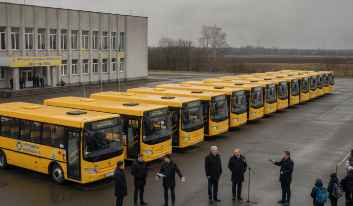 Шкільні автобуси для учнів Волині