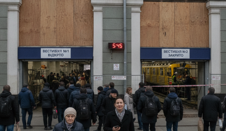 Частично восстановленная станция Черниговская метро