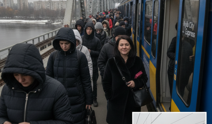 В Киеве увеличили количество поездов Kyiv City Express из-за ремонта метро и мостов — теперь курсируют 16 составов