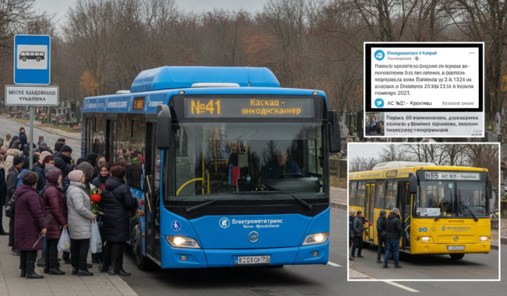 Додаткові автобуси до кладовища