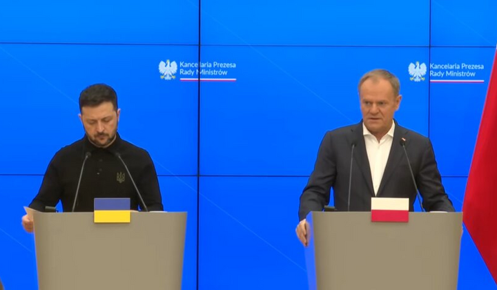 Зеленський і Туск на прес-конференції