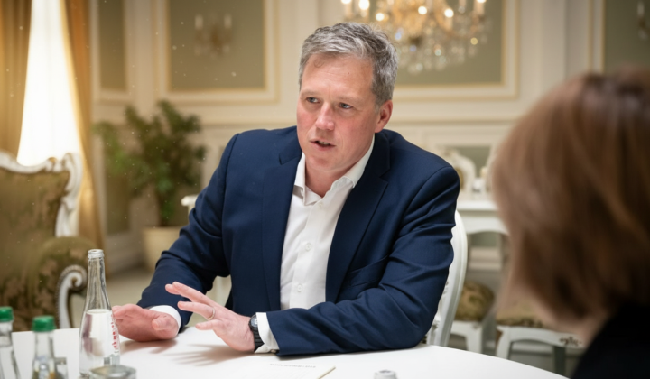 Министр армии США Дрисколл на переговорах