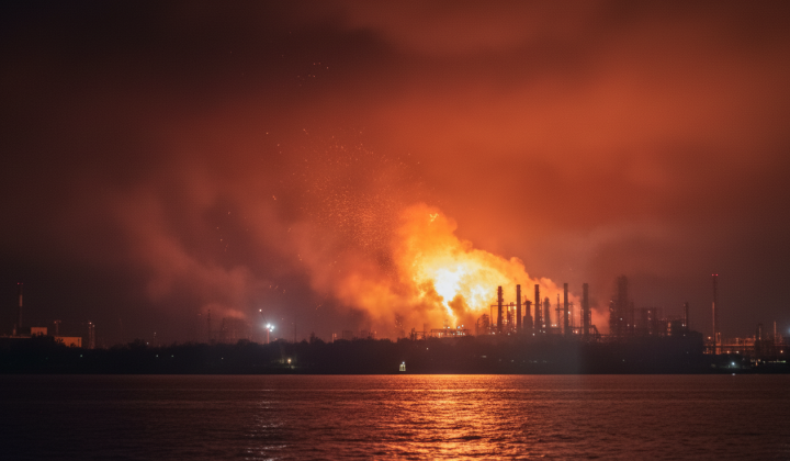 Strike on chemical plant in Russia